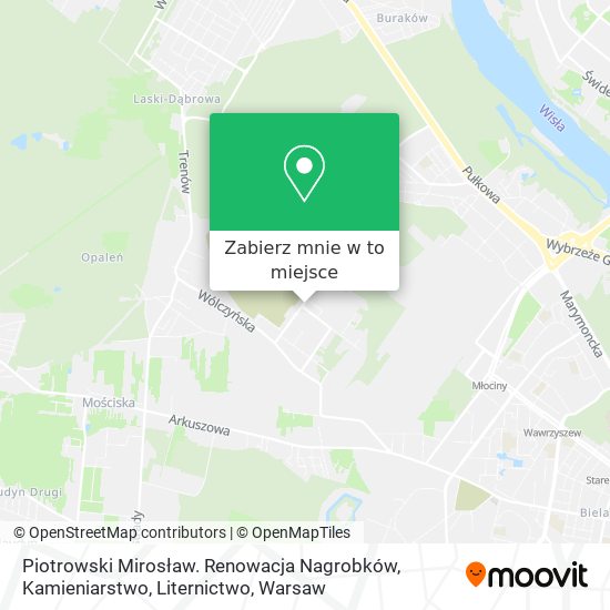 Mapa Piotrowski Mirosław. Renowacja Nagrobków, Kamieniarstwo, Liternictwo