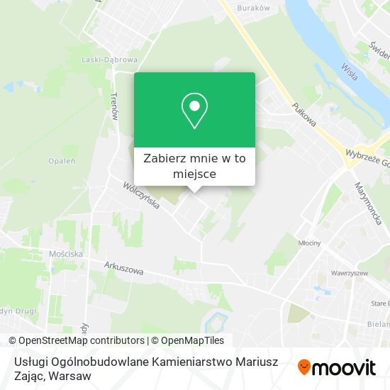 Mapa Usługi Ogólnobudowlane Kamieniarstwo Mariusz Zając