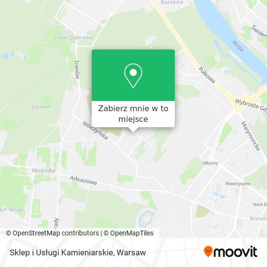 Mapa Sklep i Usługi Kamieniarskie