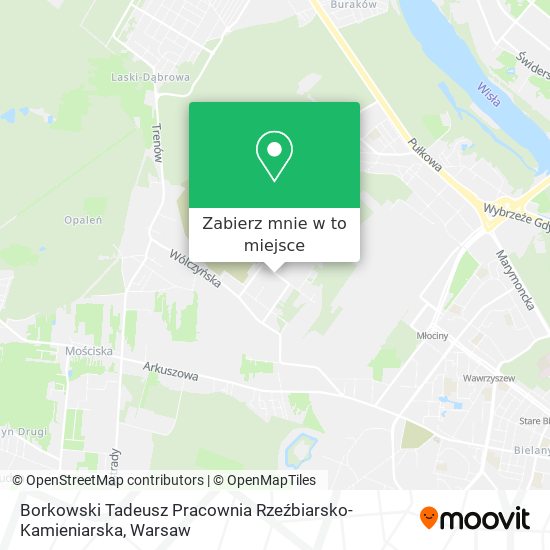 Mapa Borkowski Tadeusz Pracownia Rzeźbiarsko-Kamieniarska