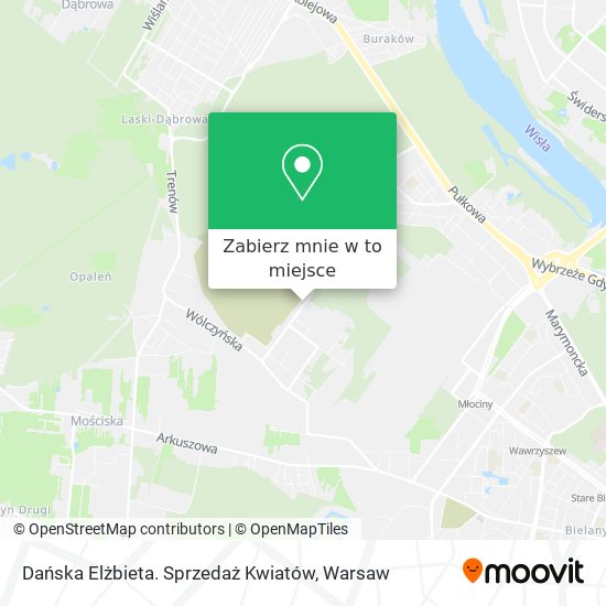 Mapa Dańska Elżbieta. Sprzedaż Kwiatów