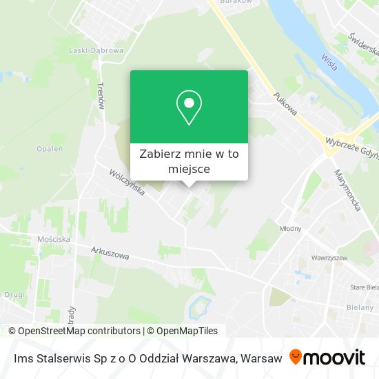 Mapa Ims Stalserwis Sp z o O Oddział Warszawa