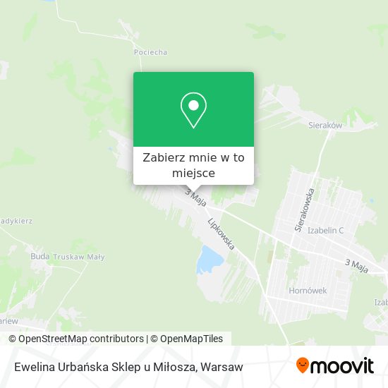 Mapa Ewelina Urbańska Sklep u Miłosza