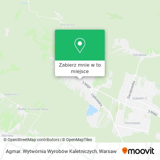 Mapa Agmar. Wytwórnia Wyrobów Kaletniczych