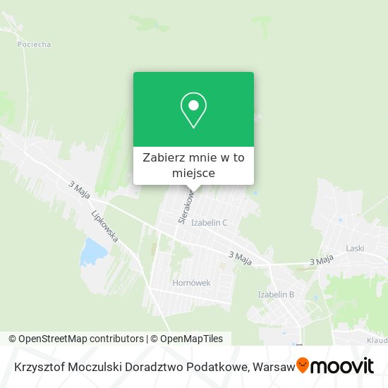 Mapa Krzysztof Moczulski Doradztwo Podatkowe