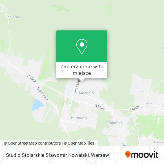 Mapa Studio Stolarskie Sławomir Kowalski