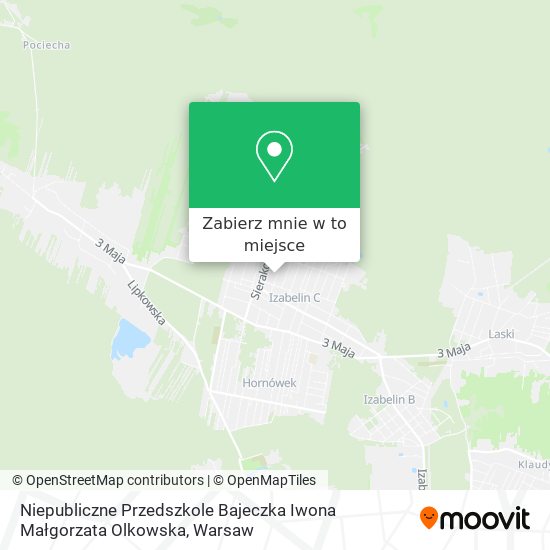 Mapa Niepubliczne Przedszkole Bajeczka Iwona Małgorzata Olkowska