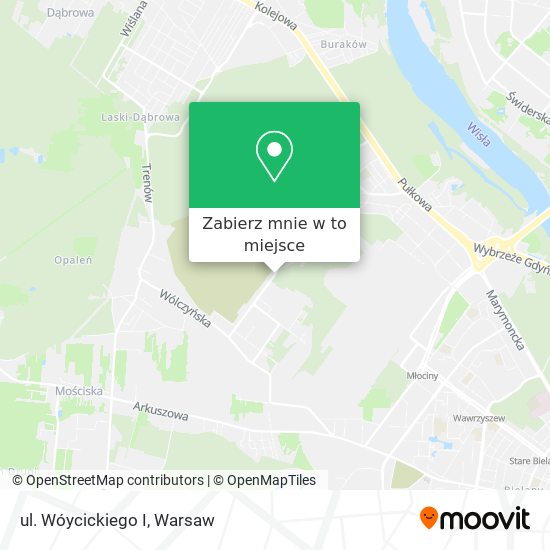 Mapa ul. Wóycickiego I