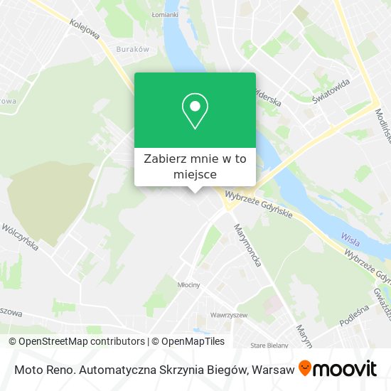 Mapa Moto Reno. Automatyczna Skrzynia Biegów