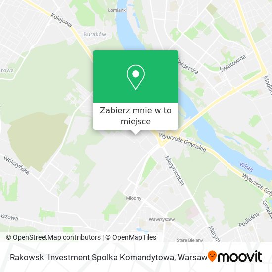 Mapa Rakowski Investment Spolka Komandytowa