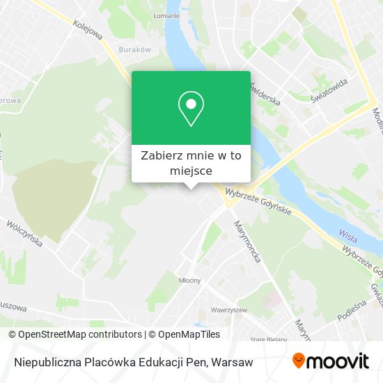 Mapa Niepubliczna Placówka Edukacji Pen