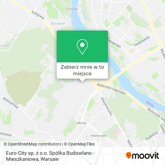 Mapa Euro-City sp. z o.o. Spółka Budowlano - Mieszkaniowa