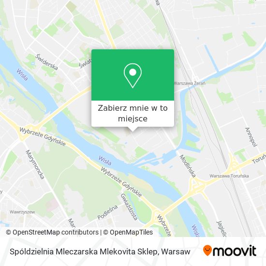 Mapa Spóldzielnia Mleczarska Mlekovita Sklep