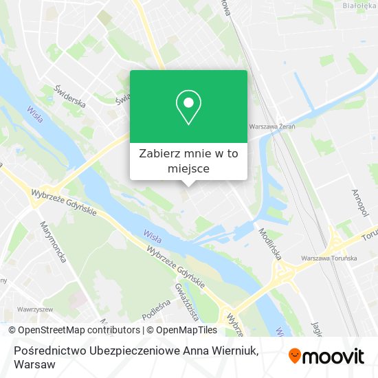 Mapa Pośrednictwo Ubezpieczeniowe Anna Wierniuk