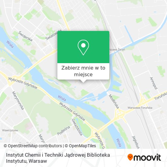 Mapa Instytut Chemii i Techniki Jądrowej Biblioteka Instytutu