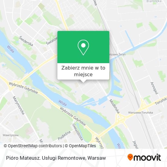 Mapa Pióro Mateusz. Usługi Remontowe