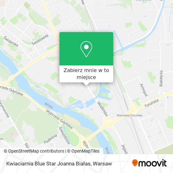 Mapa Kwiaciarnia Blue Star Joanna Białas