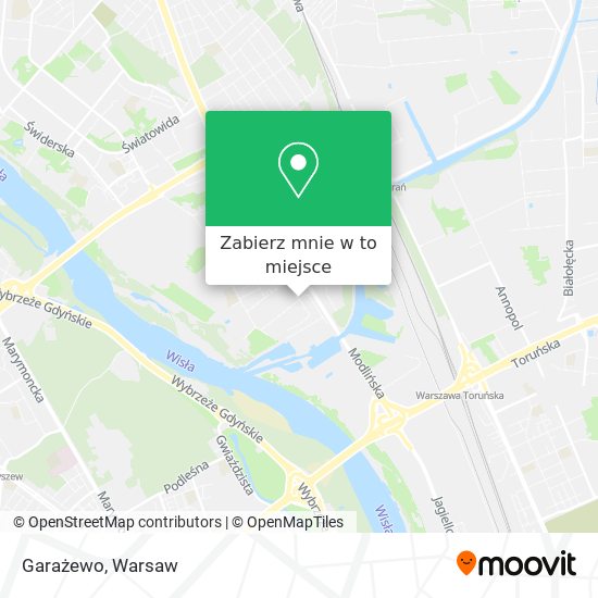 Mapa Garażewo