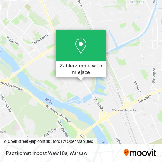 Mapa Paczkomat Inpost Waw18a