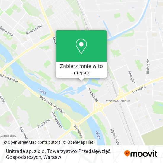 Mapa Unitrade sp. z o.o. Towarzystwo Przedsięwzięć Gospodarczych