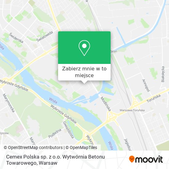 Mapa Cemex Polska sp. z o.o. Wytwórnia Betonu Towarowego