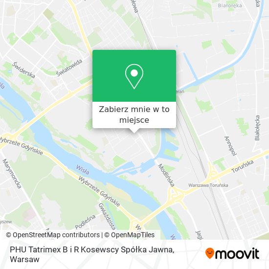 Mapa PHU Tatrimex B i R Kosewscy Spółka Jawna