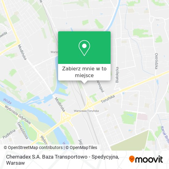 Mapa Chemadex S.A. Baza Transportowo - Spedycyjna