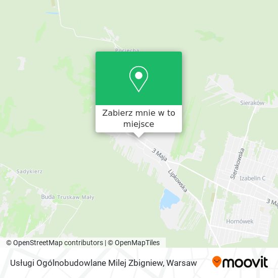 Mapa Usługi Ogólnobudowlane Milej Zbigniew