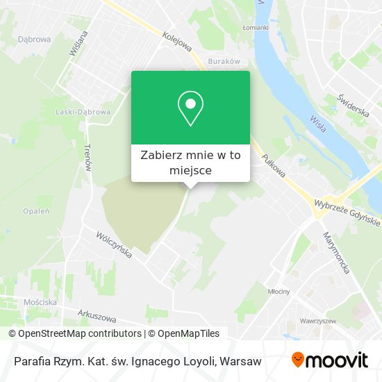 Mapa Parafia Rzym. Kat. św. Ignacego Loyoli