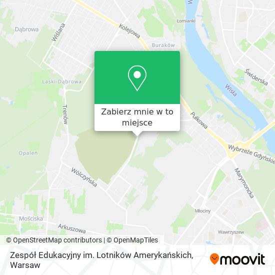 Mapa Zespół Edukacyjny im. Lotników Amerykańskich