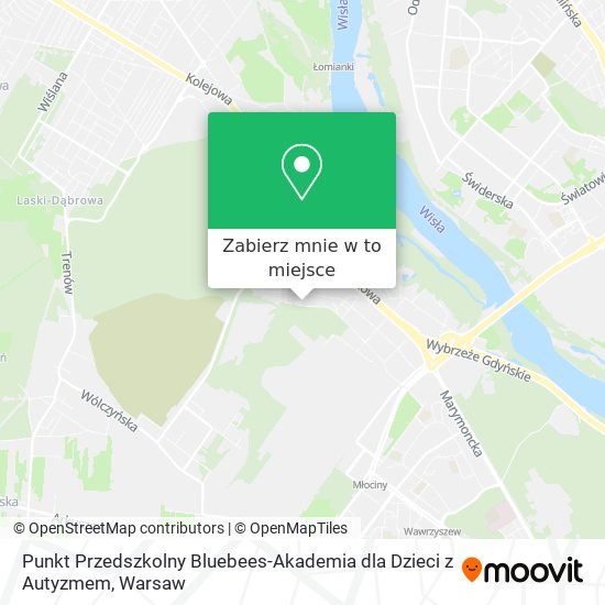 Mapa Punkt Przedszkolny Bluebees-Akademia dla Dzieci z Autyzmem