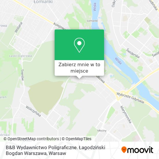 Mapa B&B Wydawnictwo Poligraficzne. Łagodziński Bogdan Warszawa