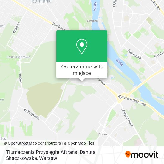 Mapa Tłumaczenia Przysięgłe Aftrans. Danuta Skaczkowska