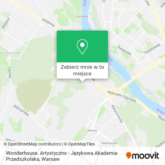 Mapa Wonderhouse. Artystyczno - Językowa Akademia Przedszkolaka