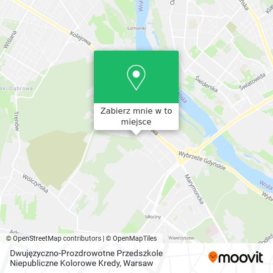 Mapa Dwujęzyczno-Prozdrowotne Przedszkole Niepubliczne Kolorowe Kredy