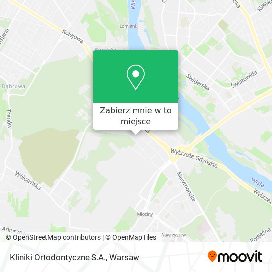 Mapa Kliniki Ortodontyczne S.A.