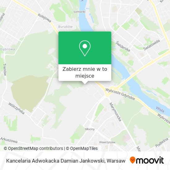 Mapa Kancelaria Adwokacka Damian Jankowski