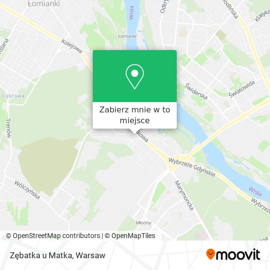 Mapa Zębatka u Matka