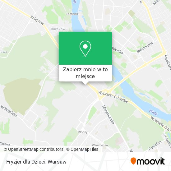 Mapa Fryzjer dla Dzieci