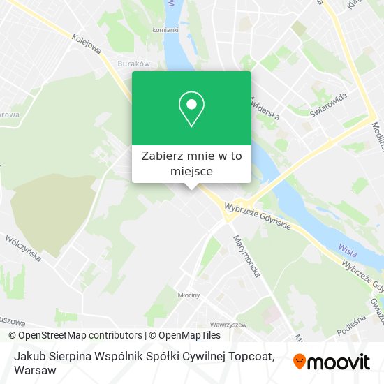 Mapa Jakub Sierpina Wspólnik Spółki Cywilnej Topcoat