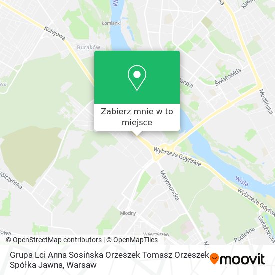 Mapa Grupa Lci Anna Sosińska Orzeszek Tomasz Orzeszek Spółka Jawna