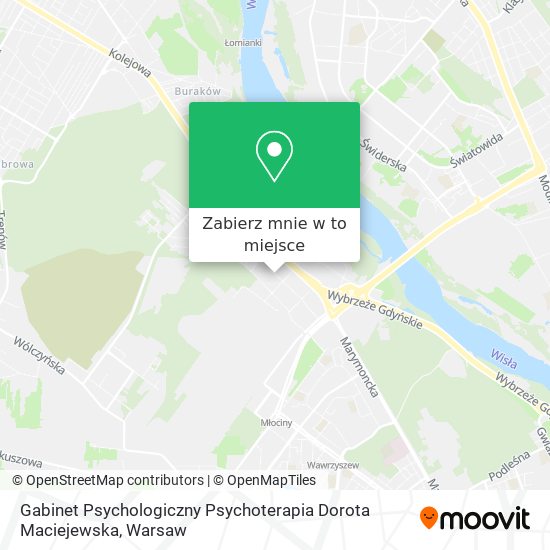 Mapa Gabinet Psychologiczny Psychoterapia Dorota Maciejewska