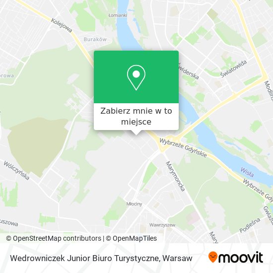 Mapa Wedrowniczek Junior Biuro Turystyczne