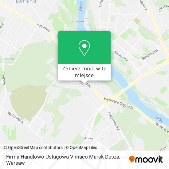 Mapa Firma Handlowo Usługowa Vimaco Marek Dusza