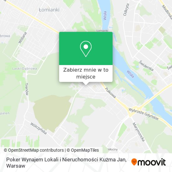 Mapa Poker Wynajem Lokali i Nieruchomości Kużma Jan