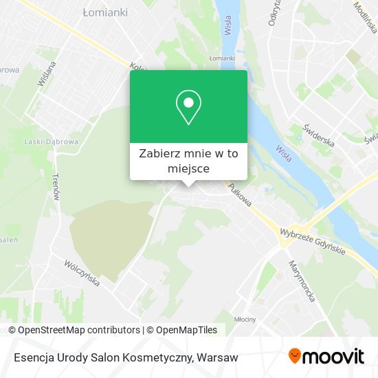 Mapa Esencja Urody Salon Kosmetyczny