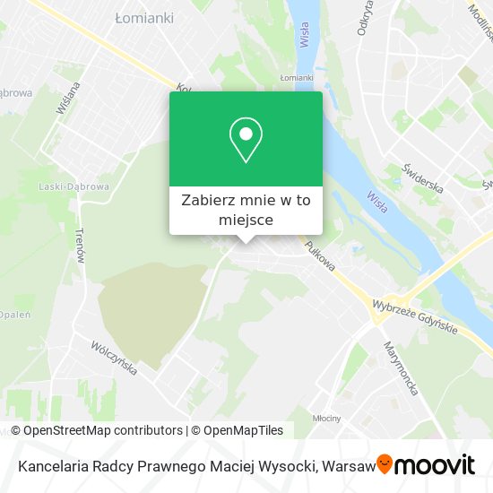 Mapa Kancelaria Radcy Prawnego Maciej Wysocki