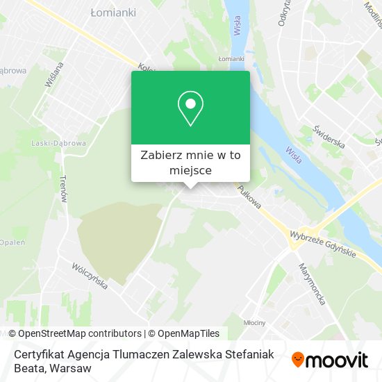 Mapa Certyfikat Agencja Tlumaczen Zalewska Stefaniak Beata