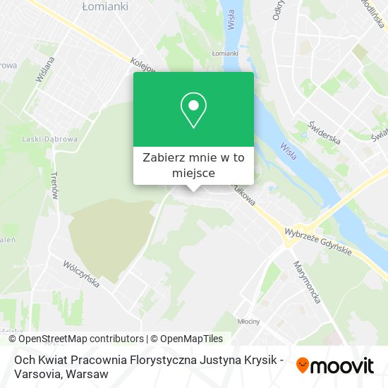 Mapa Och Kwiat Pracownia Florystyczna Justyna Krysik - Varsovia