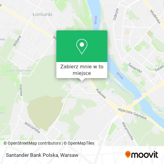 Mapa Santander Bank Polska